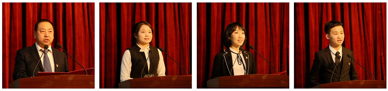 毕业生代表、接收单位代表、实习学生代表先后作了交流发言