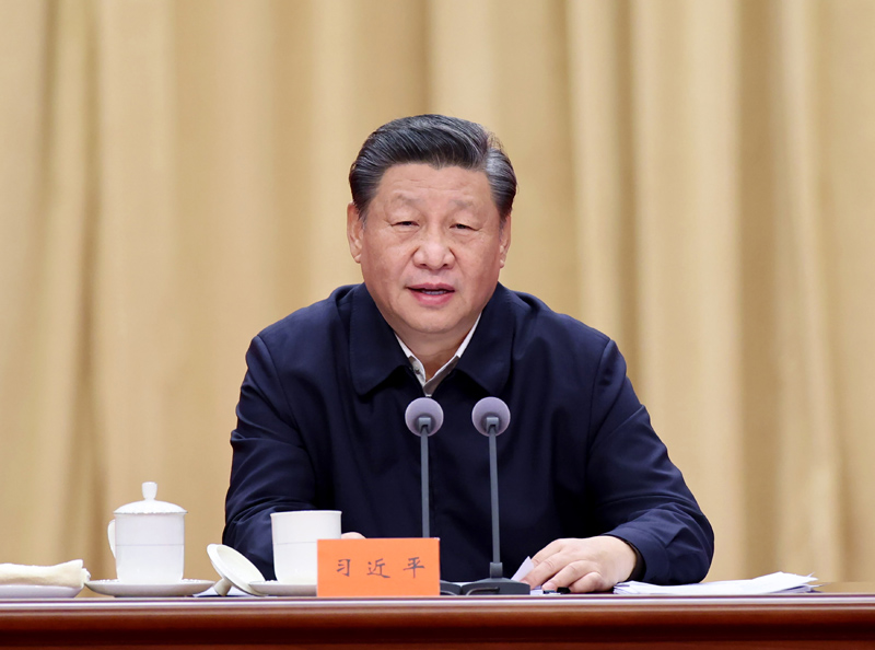 1月11日,省部级主要领导干部学习贯彻党的十九届六中全会精神专题研讨班在中央党校(国家行政学院)开班。中共中央总书记、国家主席、中央军委主席习近平在开班式上发表重要讲话。新华社记者 王晔 摄